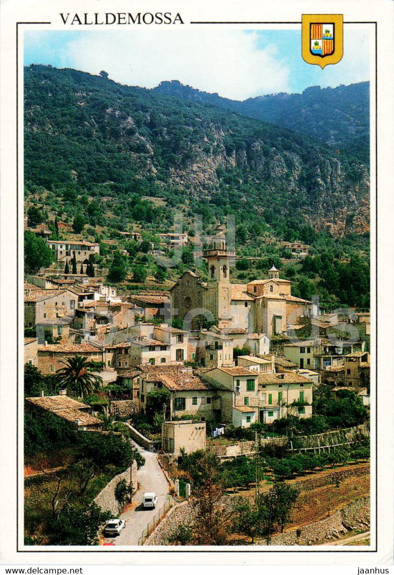 Valldemossa - Vista General - Mallorca - cathedral - Spain - used - JH Postcards