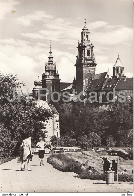 Krakow - Wawel - fragment of the castle and the cathedral - Poland - unused