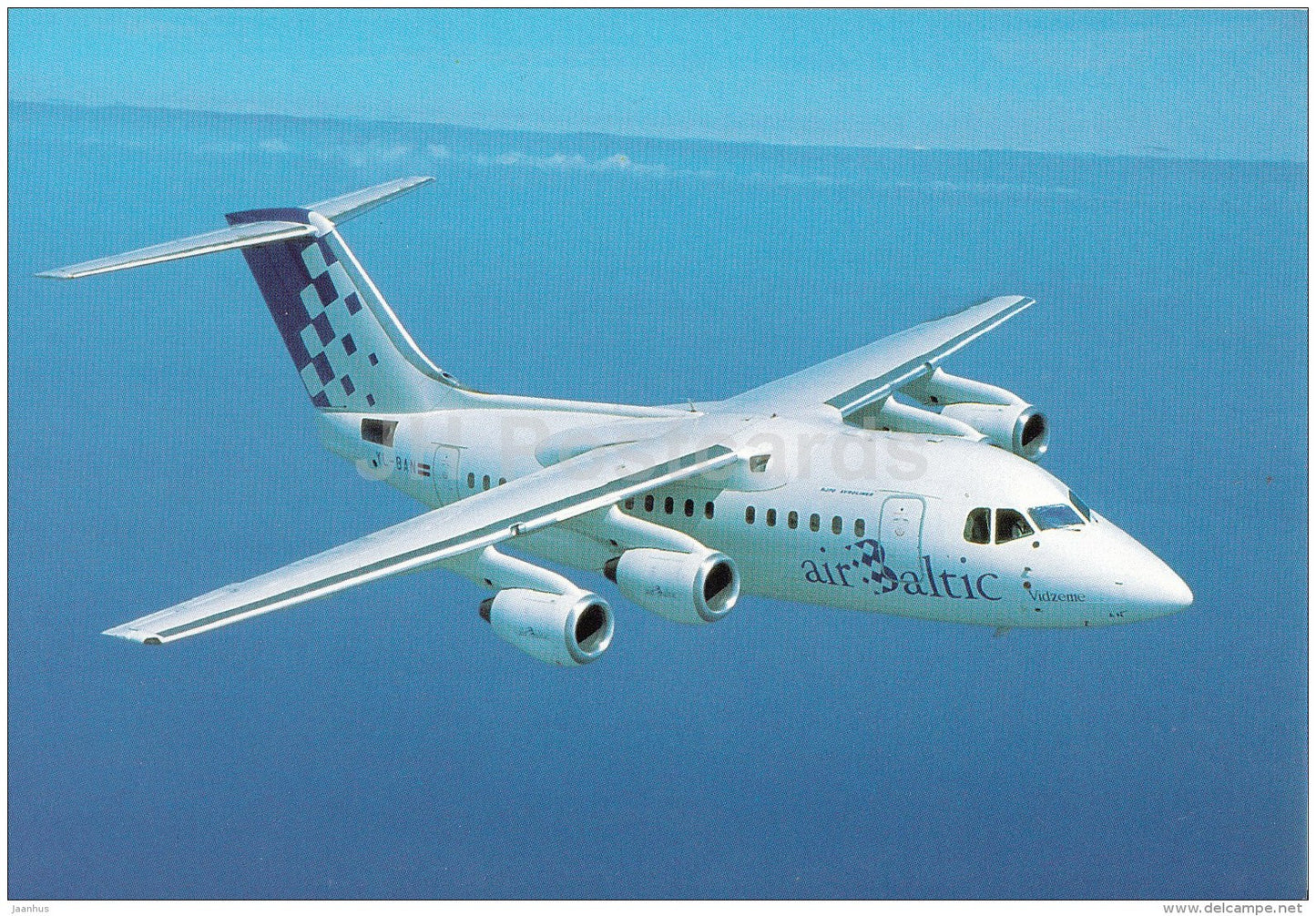 ARVO RJ70 - airplane - Air Baltic - Latvia - unused - JH Postcards