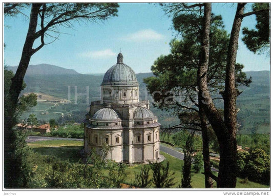 Tempio della Consolazione attribuito a Bramante - temple - Todi - Perugia - Umbria - 64 - Italia - Italy - unused - JH Postcards