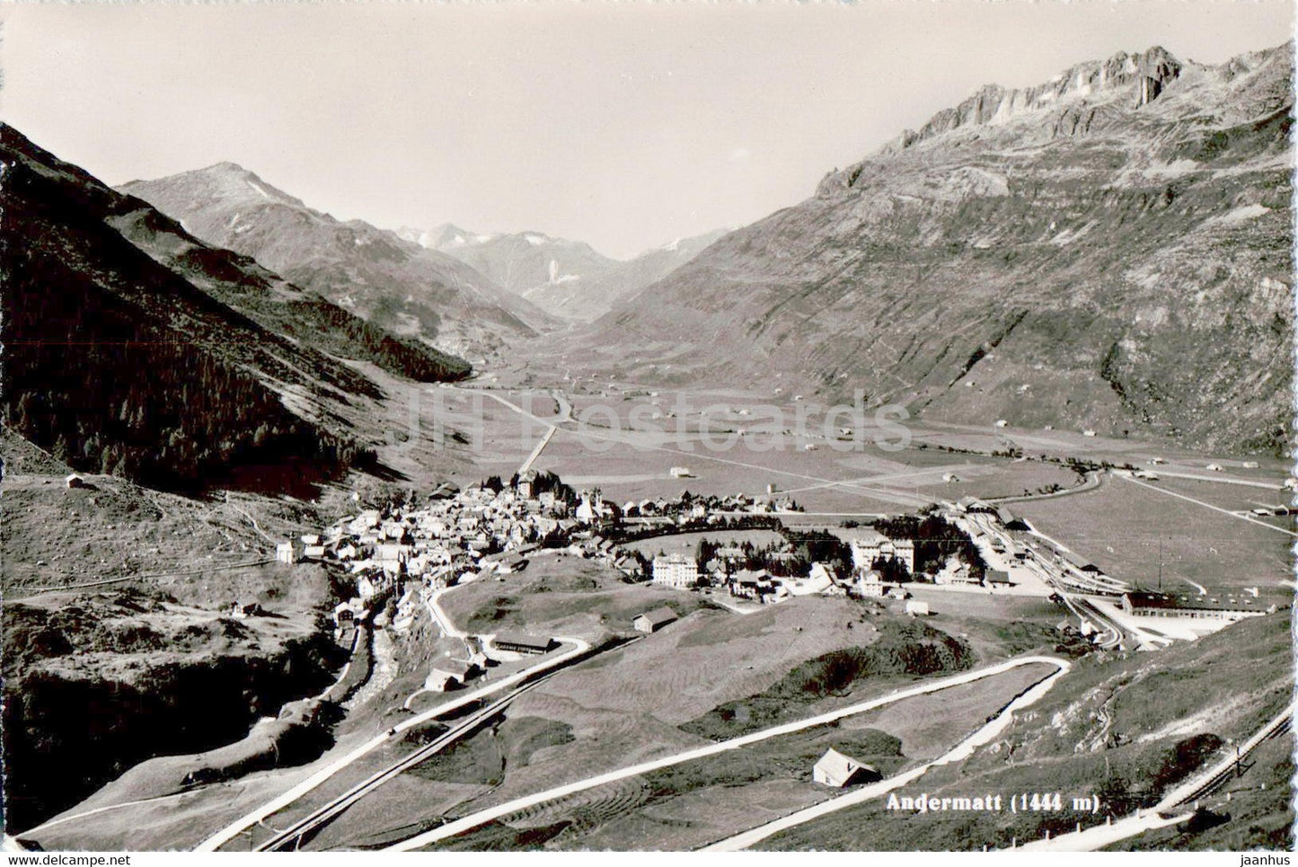 Andermatt 1444 m - 8012 - old postcard - 1952 - Switzerland - used - JH Postcards