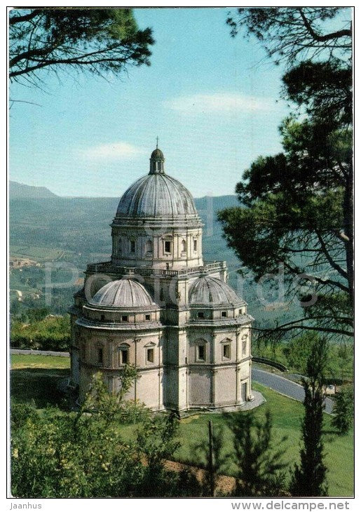 Tempio della Consolazione , Bramante - temple - Todi - Perugia - Umbria - 63 - Italia - Italy - unused - JH Postcards