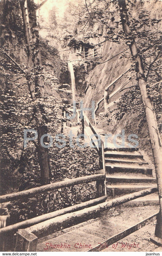 Shanklin Chine - Isle of Wight - old postcard - England - United Kingdom - unused - JH Postcards