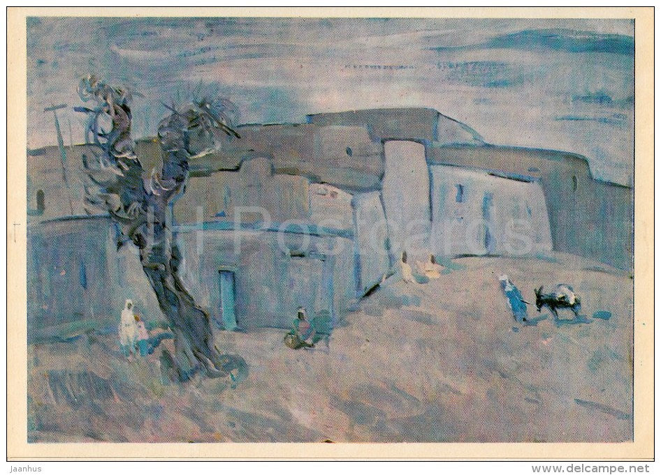 painting by A. Dubinchik - Blue Bukhara - Russian art - 1977 - Russia USSR - unused - JH Postcards