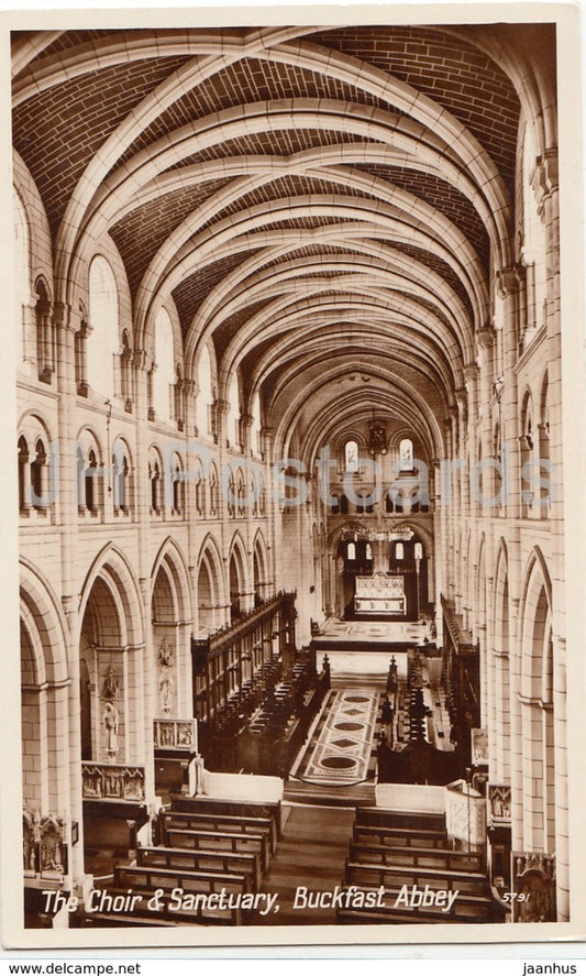 Buckfast Abbey - The Choir & Sanctuary - 5791 - 1969 - United Kingdom - England - used - JH Postcards