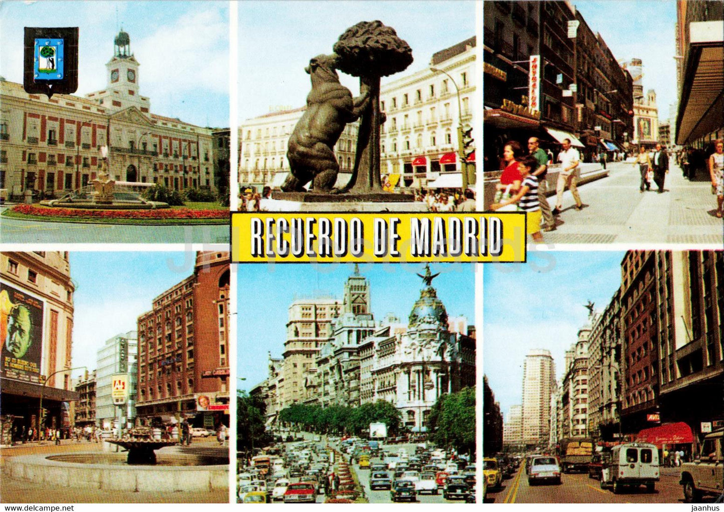 Recuerdo de Madrid - Diversos Aspectos - multiview - 53 - Spain - unused - JH Postcards