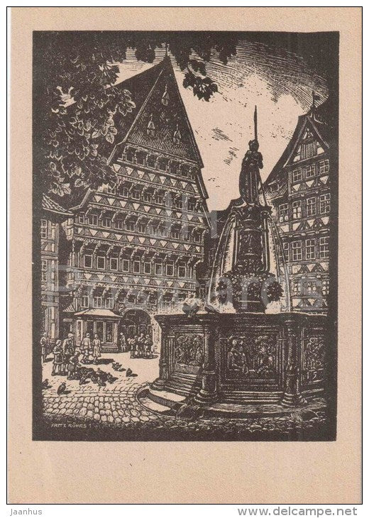 Alt-Hildesheim - Knochenauer Amtshaus - Germany - ungelaufen - JH Postcards