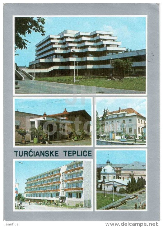 Turcianske Teplice - spa house Velka Fatra - Fatra - Alfa - Czechoslovakia - Slovakia - used 1987 - JH Postcards