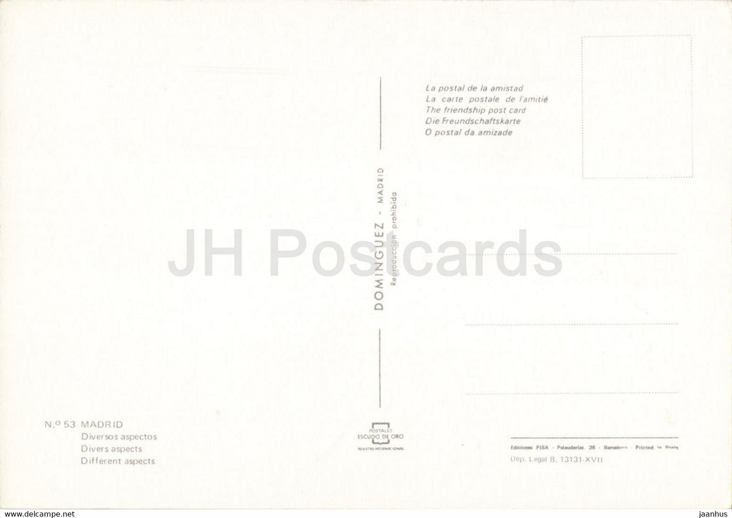 Recuerdo de Madrid - Diversos Aspectos - Multiview - 53 - Spanien - unbenutzt