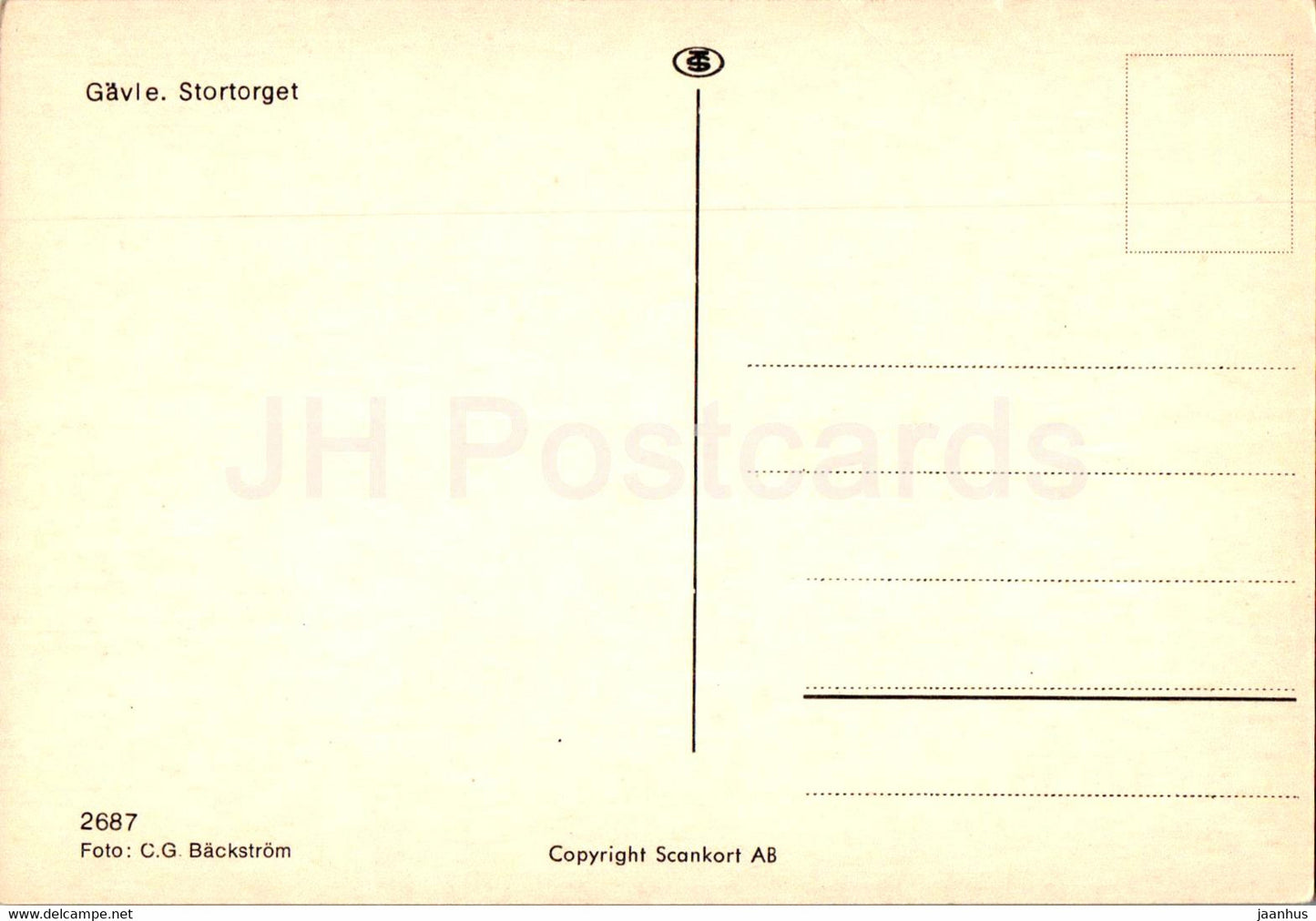 Gavle - Stortorget - 2687 - Suède - inutilisé