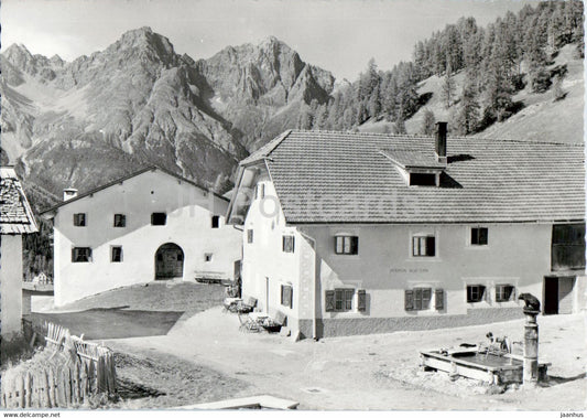 Pension Edelweiss - Scarl - Engandin 1813 m - old postcard - Switzerland - unused - JH Postcards