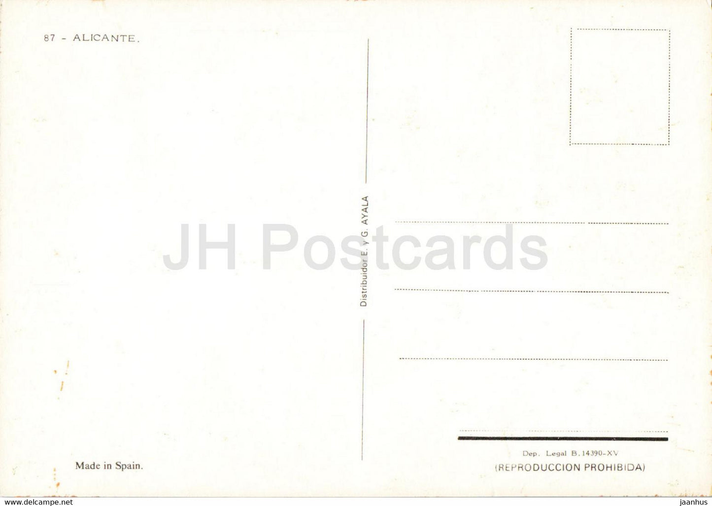 Alicante - car - multiview - 87 - Spain - unused