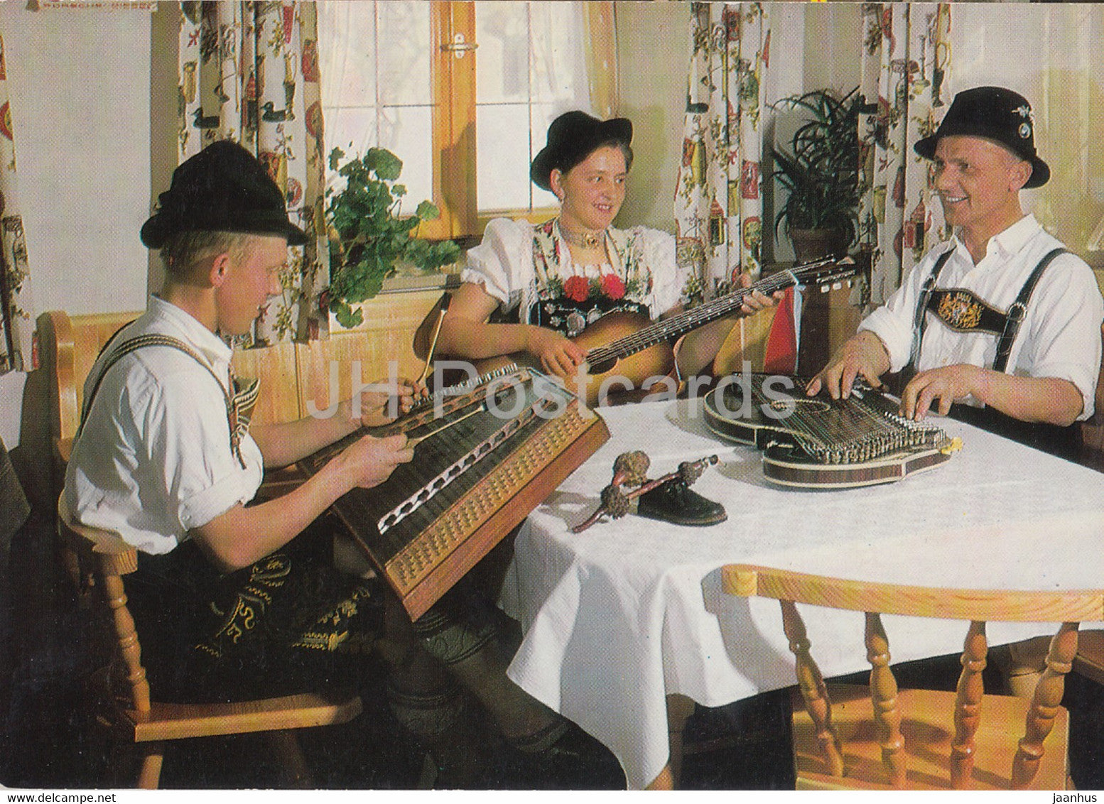 Grusse aus Bayern - Stubenmusik - music - folk costumes - Germany - unused - JH Postcards