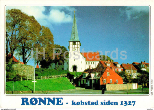 Bornholm - Ronne - Sct Nicolai Kirke - St Nicholas Church - 6278 - 2001 - Denmark - used - JH Postcards