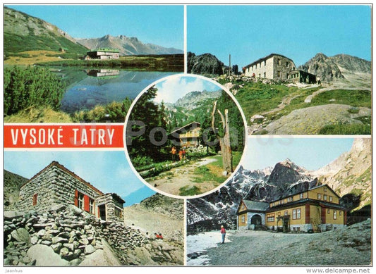 Kezmarsky cottage - Teryho cottage - Brncalova - Vysoke Tatry - High Tatras - Czechoslovakia - Slovakia - unused - JH Postcards