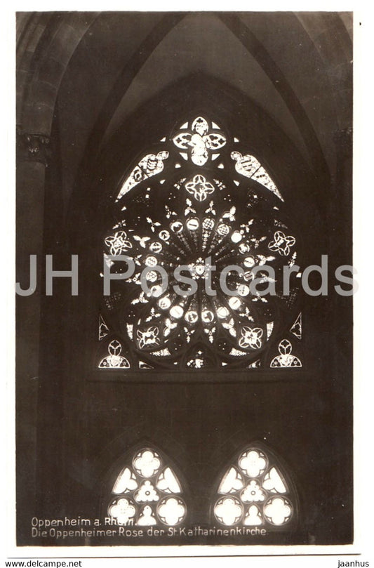 Oppenheim a Rhein - Die Oppenheimer Rose der St Katharinenkirche - church - Germany - unused - JH Postcards