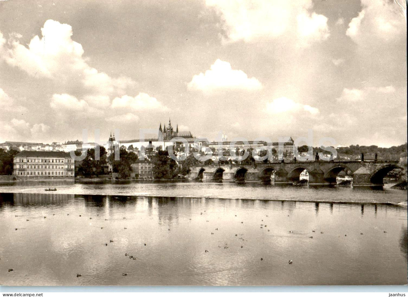 Praha - Prague - Prague Castle and Charles Bridge - 08-10554 - Czech Republic - Czechoslovakia - unused - JH Postcards