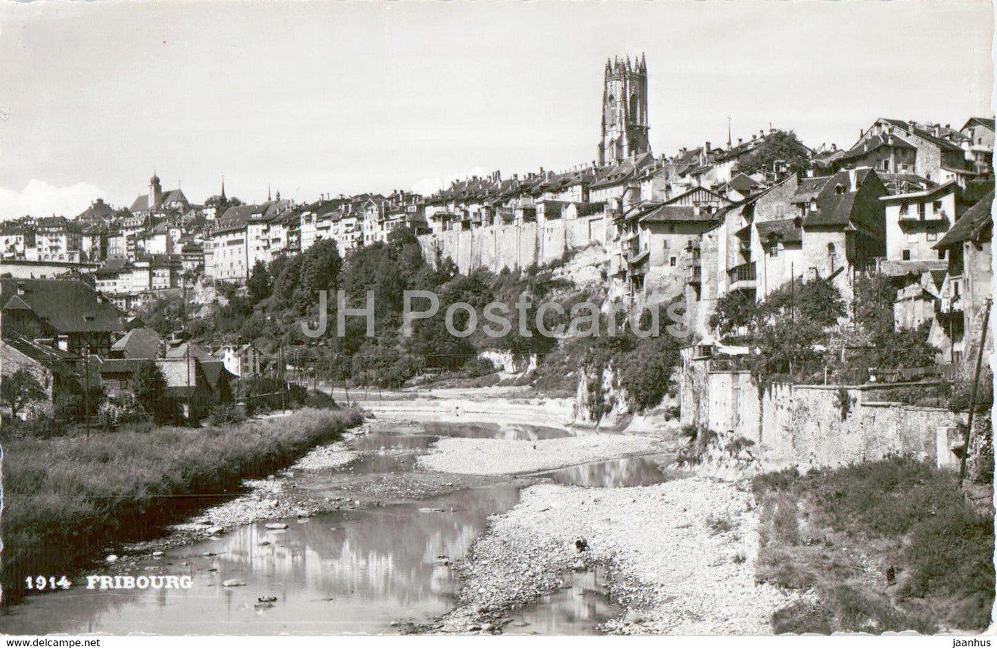 Fribourg - 1914 - old postcard - Switzerland - unused - JH Postcards