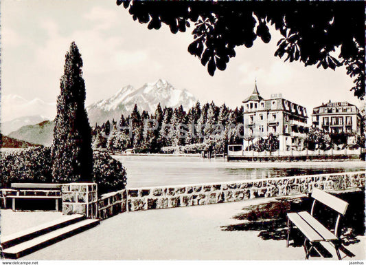 Hotel Rigi - Weggis - Vierwaldstattersee - 9163 - old postcard - 1948 - Switzerland - used - JH Postcards