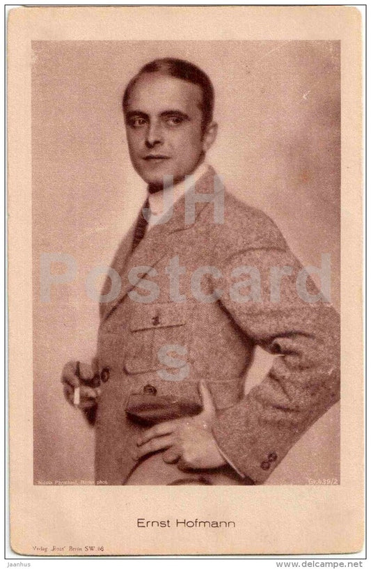 Ernst Hofmann - movie actor - Ross verlag - 439/2 - unused - JH Postcards