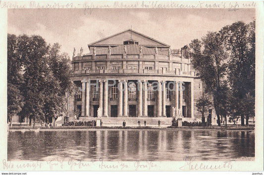 Stuttgart - Wurtt Landestheater Grosses Haus - theatre - 787 - old postcard - 1921 - Germany - used - JH Postcards