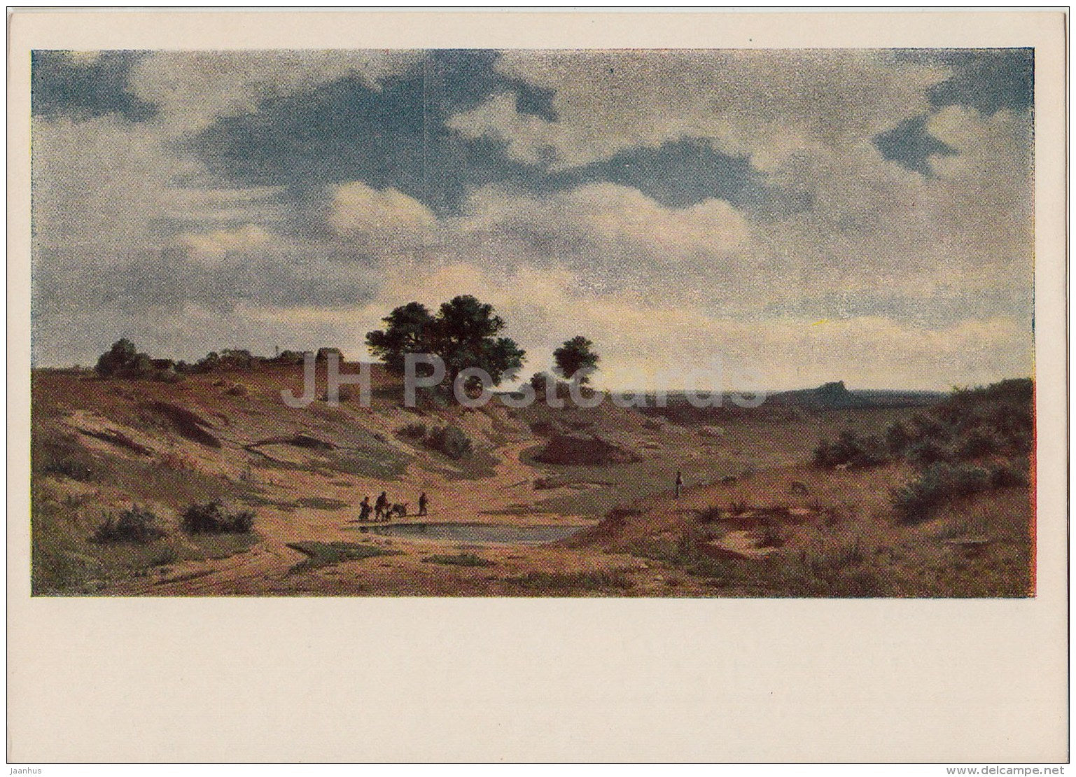 painting  by Adolf Kosarek - Czech landscape - Czech art - 1955 - Russia USSR - unused - JH Postcards