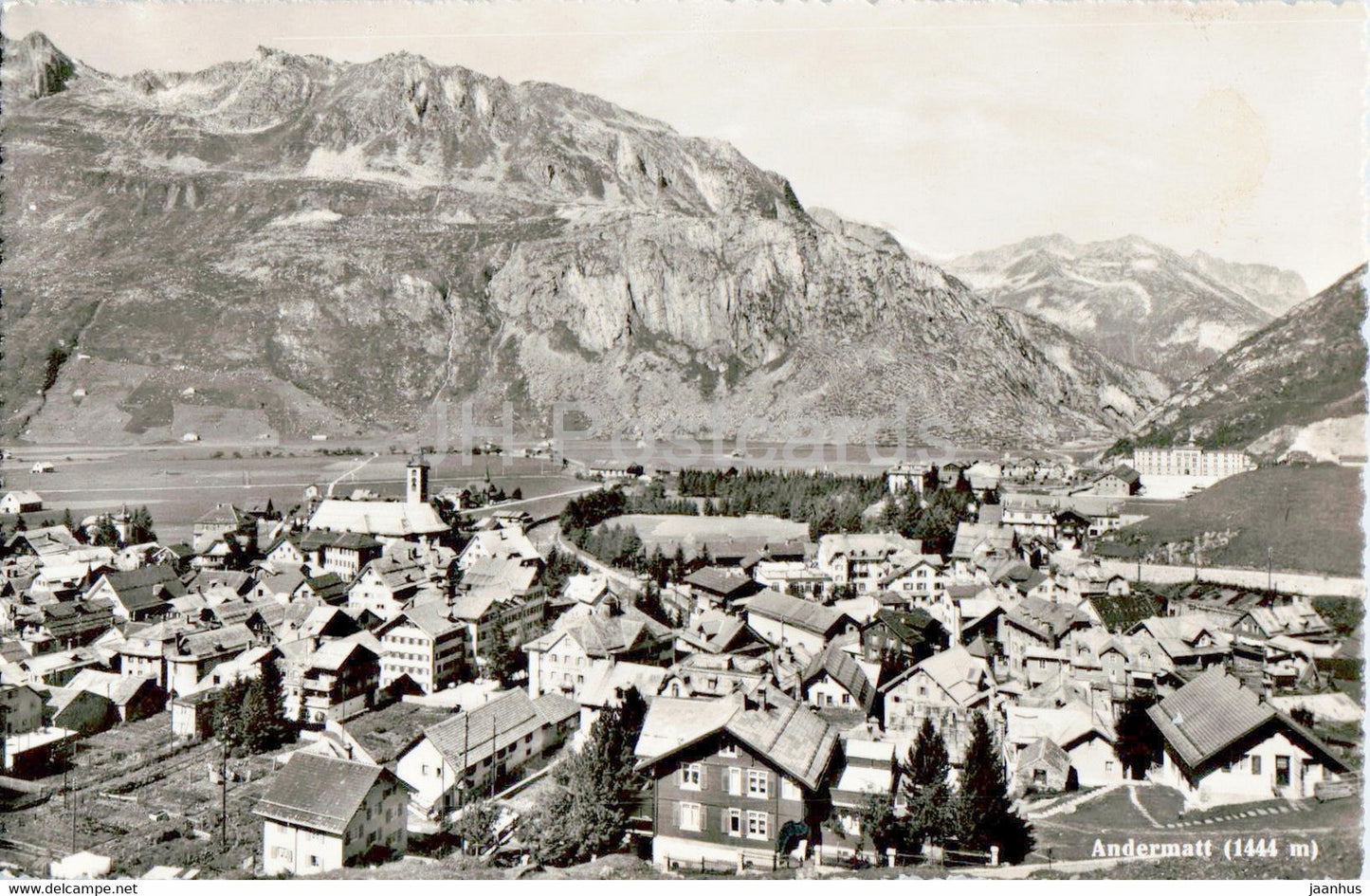 Andermatt 1444 m - 1631 - old postcard - 1956 - Switzerland - used - JH Postcards