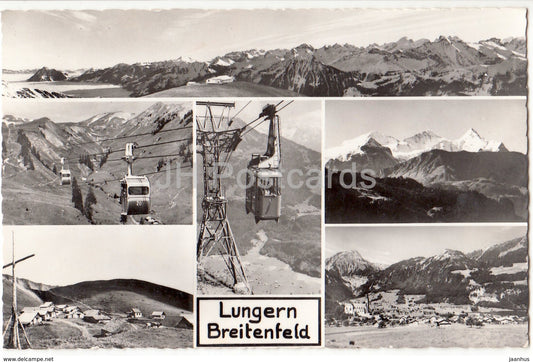 Lungern Breitenfeld - cable car - 972 - Switzerland - 1961 - used - JH Postcards