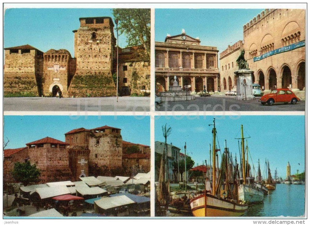 Souvenir di Rimini - Riviera Adriatica - sailing boat - car - Rimini - Emilia-Romagna - 735 - Italia - Italy - used - JH Postcards