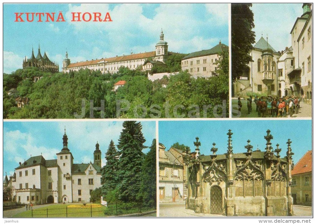 Kutna Hora - The Cathedral of St. Barbara - Stone fountain - Czechoslovakia - Czech - unused - JH Postcards