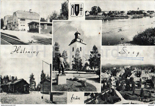 Halsning fran Sveg - 27251 - 1962 - Sweden - used - JH Postcards