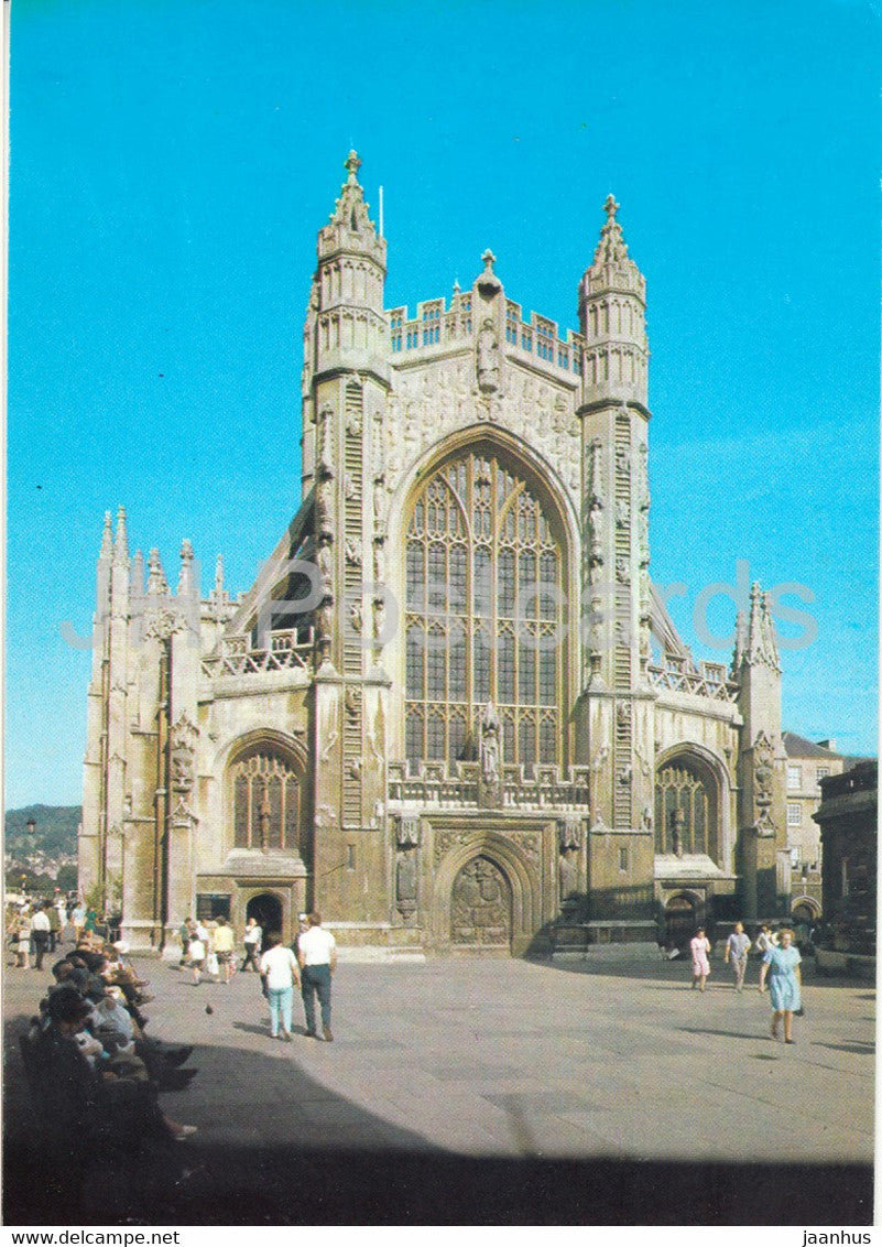 West Front - Bath Abbey - Bath - England - United Kingdom - unused - JH Postcards