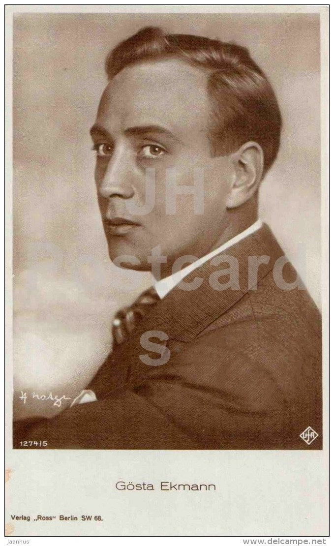 Gösta Ekmann - movie actor - Ross verlag - 1274/5 - unused - JH Postcards