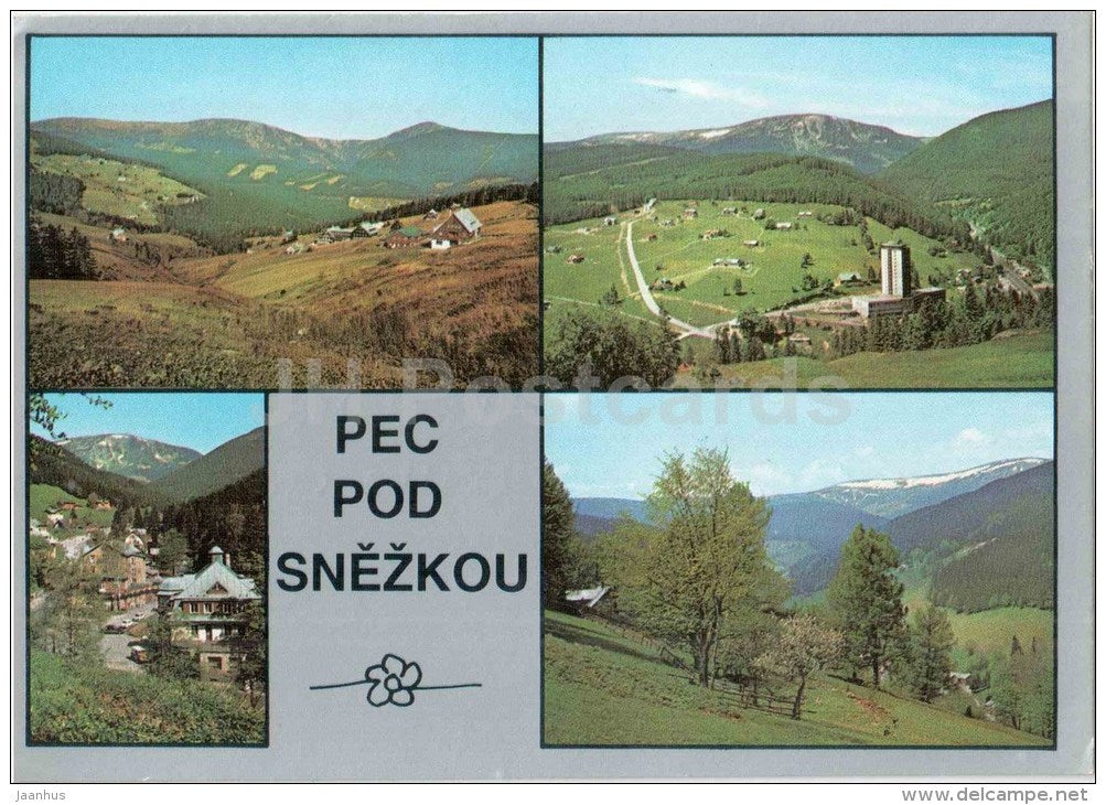 Pec Pod Snezkou - Krkonose - mountains - Czechoslovakia - Czech - used 1997 - JH Postcards