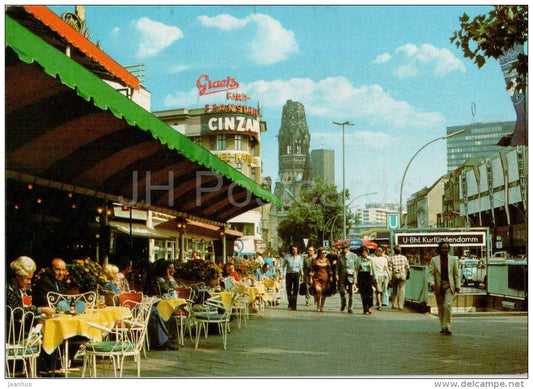 Berlin - Kurfürstendamm - Germany - 1977 gelaufen - JH Postcards