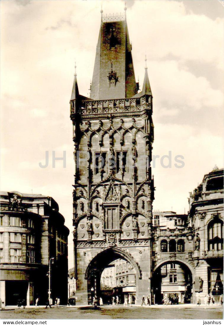 Praha - Prague - Prasna brana - Powder Tower - 1962 - Czech Republic - Czechoslovakia - used - JH Postcards