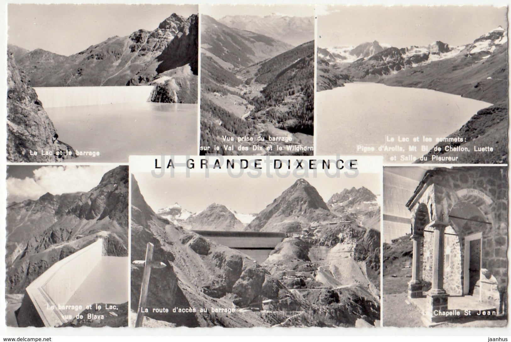 La Grande Dixence - multiview - 4797 - Switzerland - 1963 - used - JH Postcards