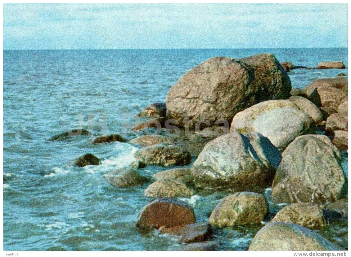 The sea near Salacgriva - Vidzeme seaside views - Latvia USSR - unused - JH Postcards