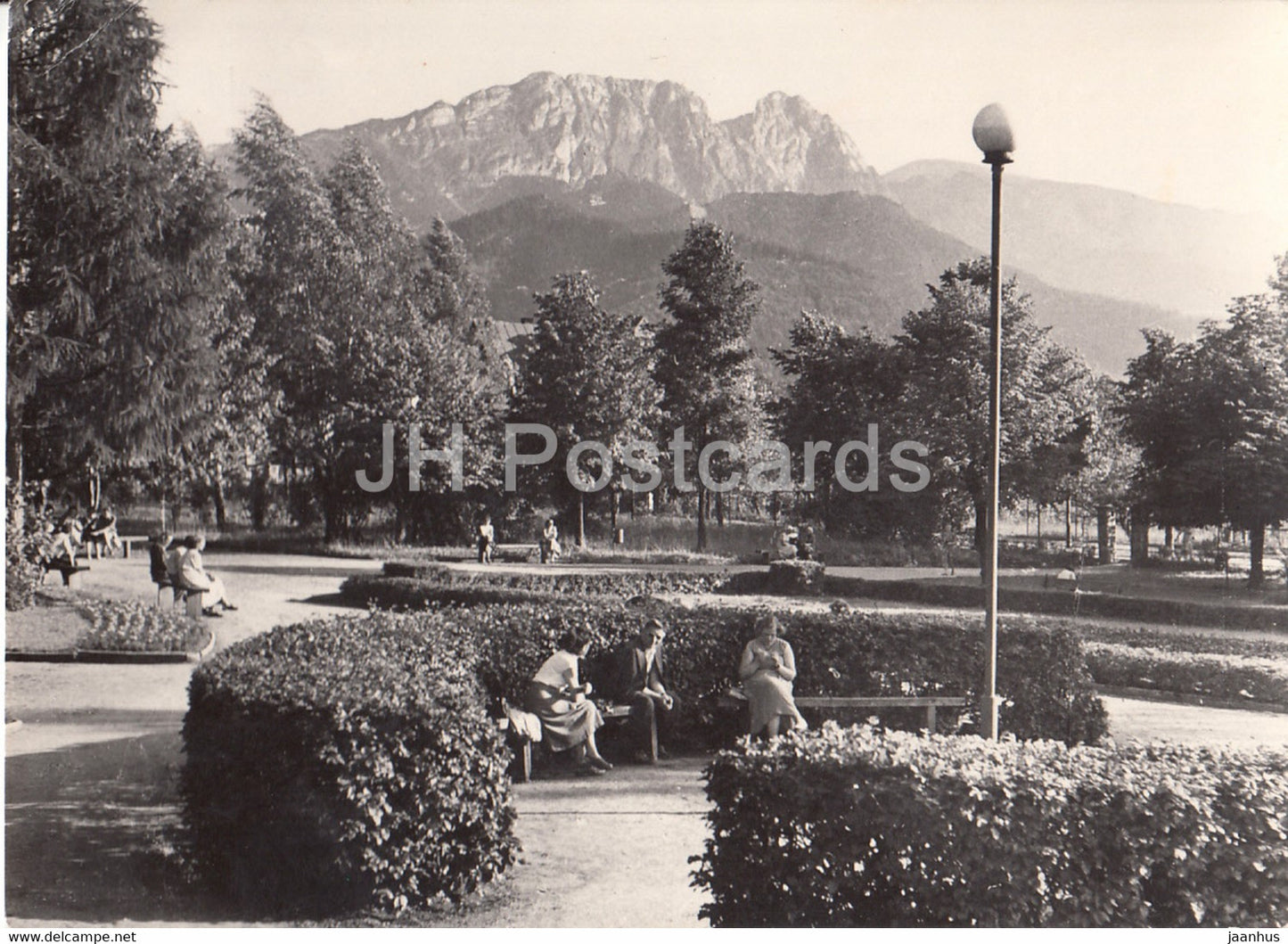 Zakopane - The Municipal Park with Mount Giewont in the Background - 1964 - Poland - used - JH Postcards