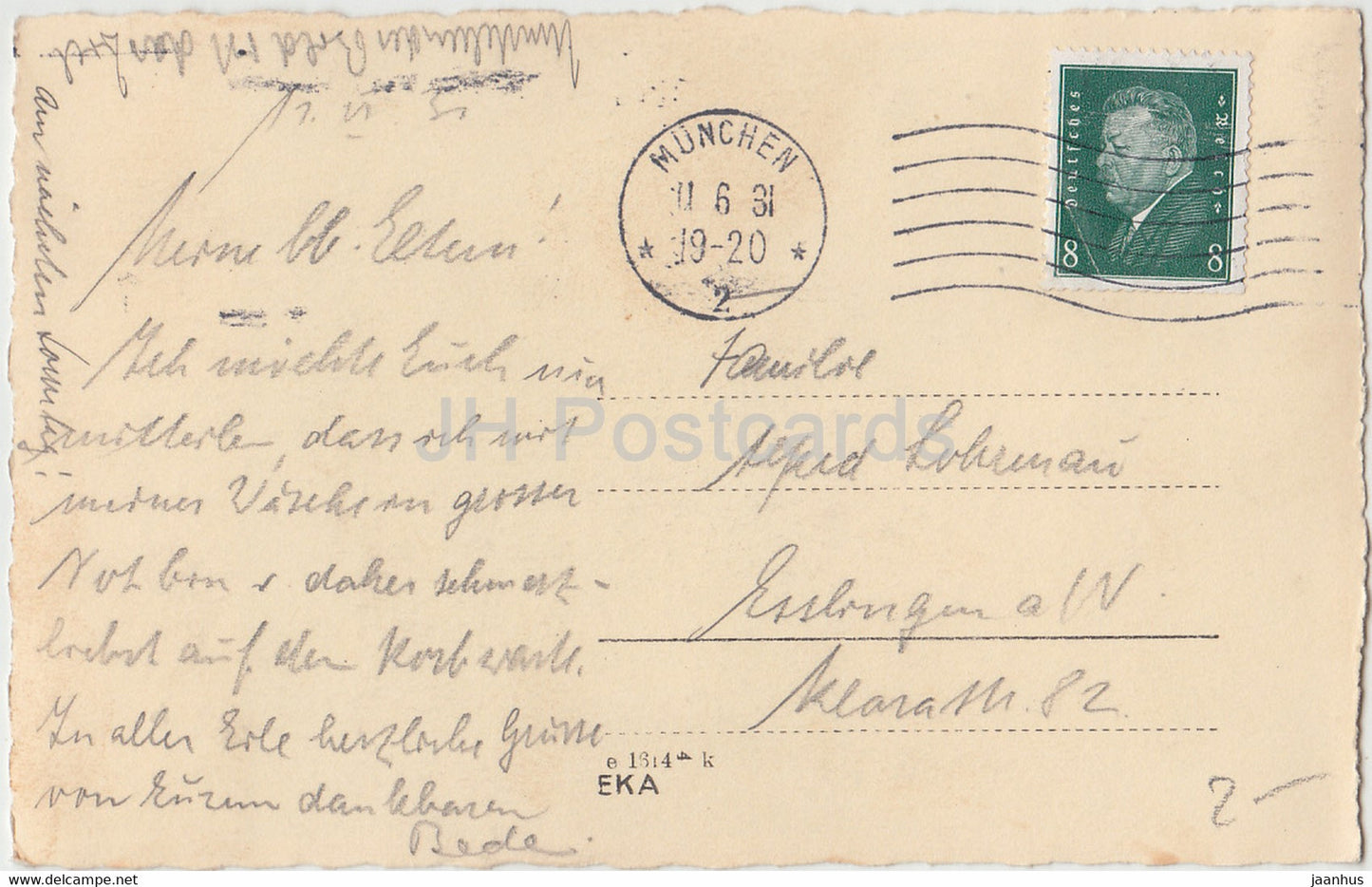 nature - EKA - old postcard - 1931 - Germany - used