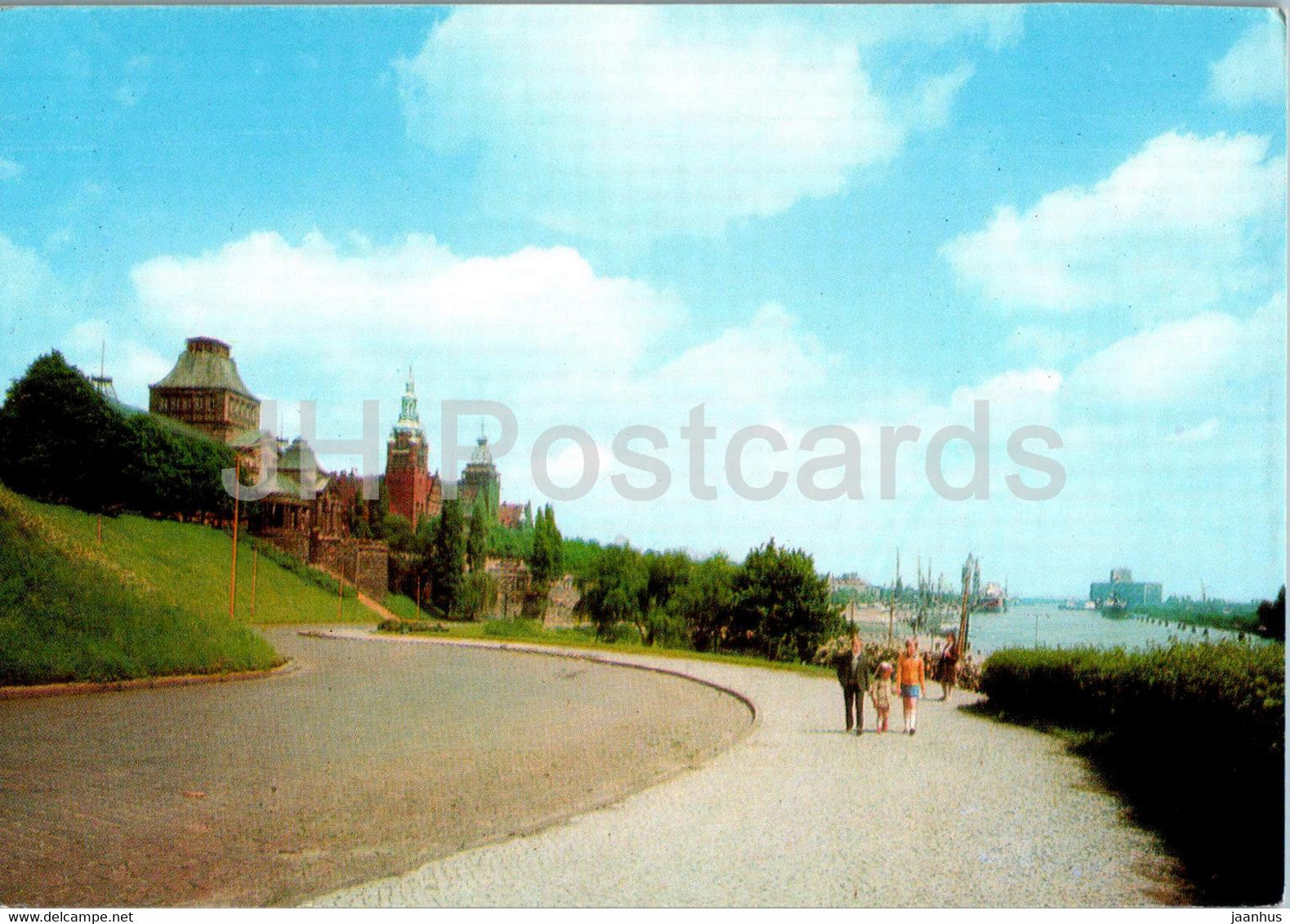 Szczecin - Waly Chrobrego w glebi port - Poland - unused - JH Postcards