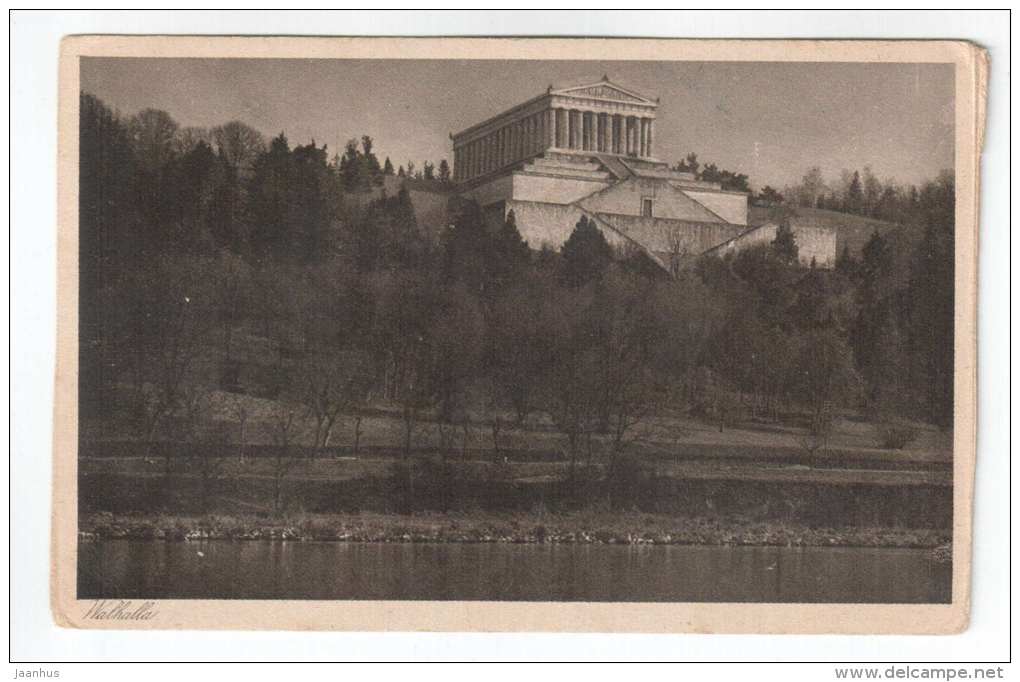 Walhalla - Regensburg - Germany - H. Sling Tübingen - old postcard - circulated in Estonia - used - JH Postcards