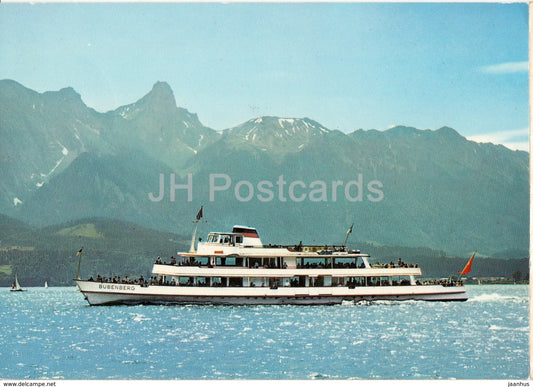 MS Bubenberg auf dem Thunersee - ship - Switzerland - used - JH Postcards