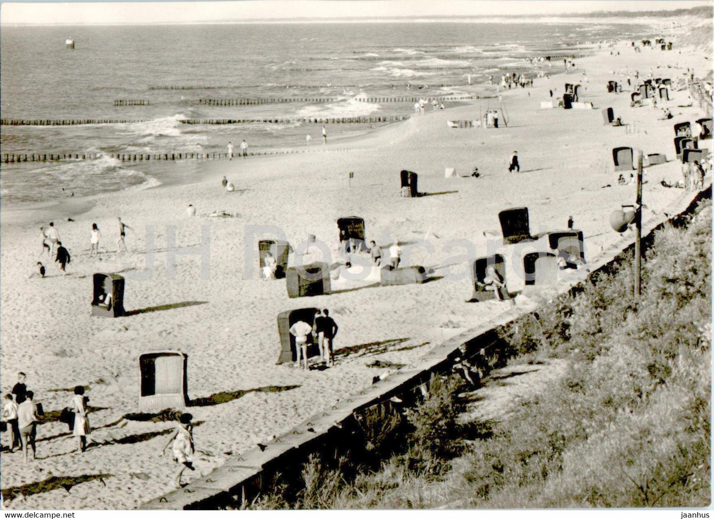 Mielno - Plaza - beach - 25-1705 - Poland - unused - JH Postcards