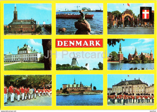 Vesterhavet - North Sea - Fly SAS - multiview - 1981 - Denmark - used - JH Postcards
