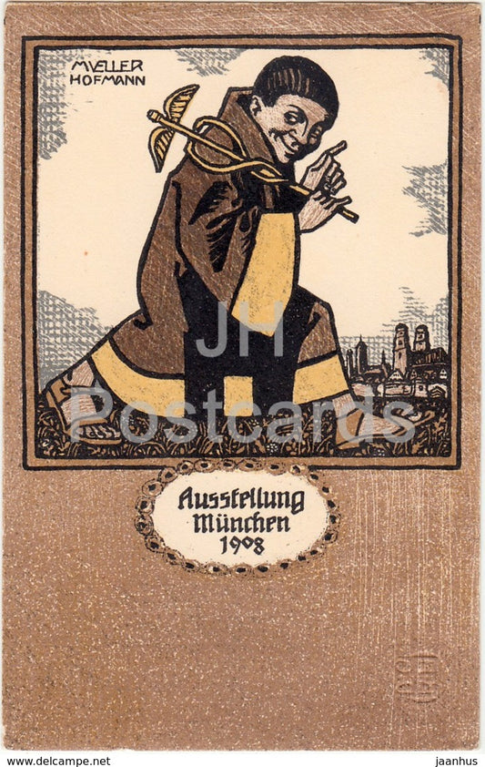 Munchen Ausstellung 1908 - Mueller Hofmann - Muller - 2 - Germany - unused - JH Postcards