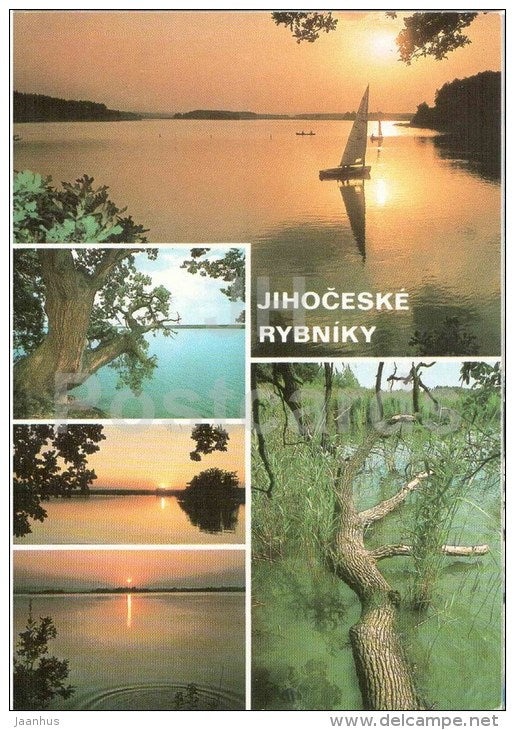 Jihoceske Rybniky - Bezdrev - Rozmberk - Svet - Horusicky - Velky Tisy - sailing boat - Czechoslovakia - Czech - unused - JH Postcards