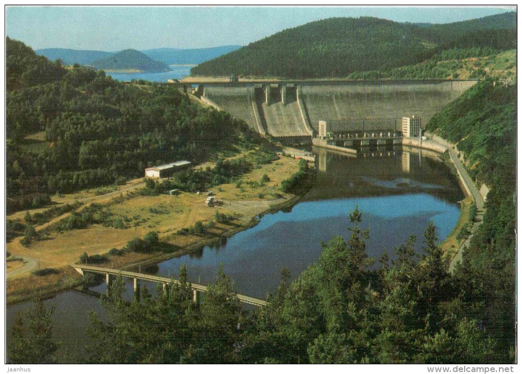 Orlik dam - Orlicka prehrada - Czechoslovakia - Czech - used 1980 - JH Postcards