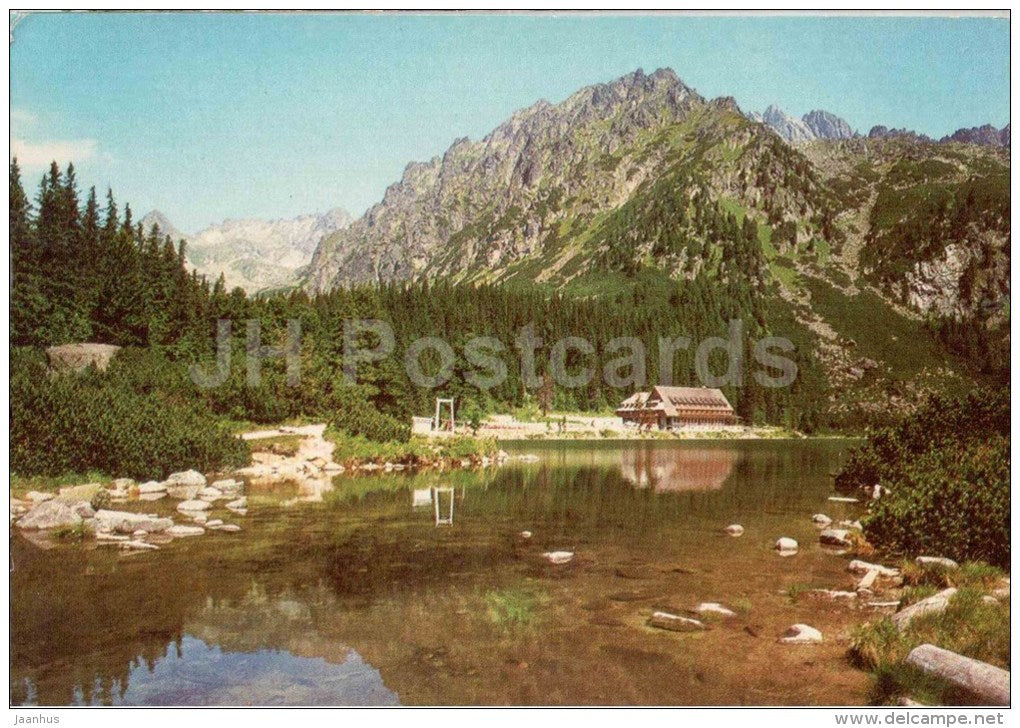 Moravka peak - Popradske pleso - Vysoke Tatry - High Tatras - Czechoslovakia - Slovakia - unused - JH Postcards