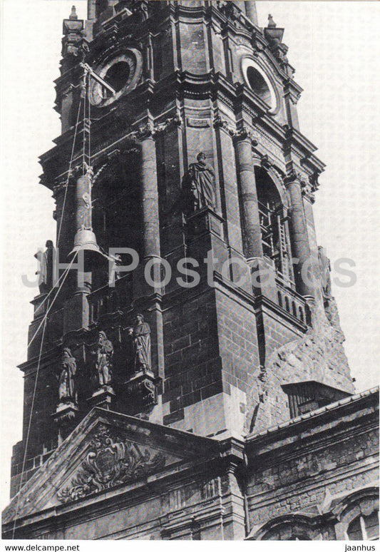 Dresden Neustadt - Dreikonigskirche - Turm der Dreikonigskirche 1977 - church - DDR Germany - unused - JH Postcards